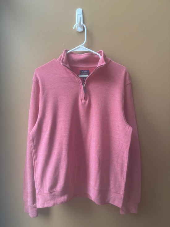 J. Crew Other - J. Crew Men’s Coral Pink Quarter-Zip Sweater size M